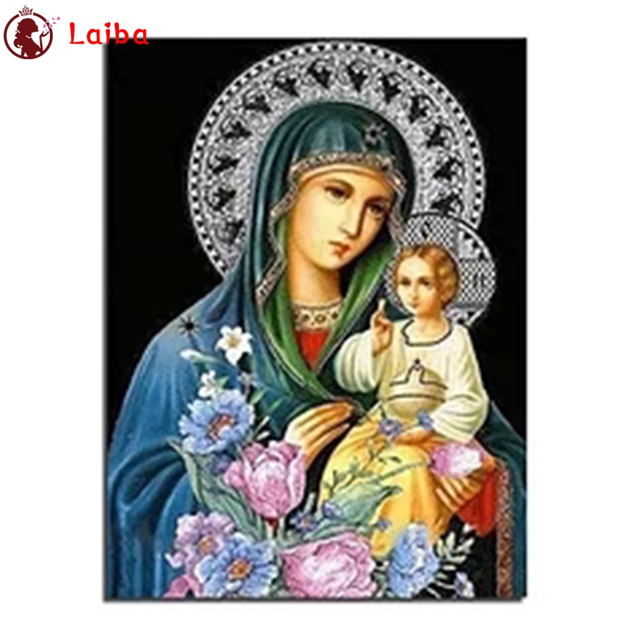 

5D DIY diamond painting Hot selling home art, Virgin Mary, religion cross stitch full square round diamond Emeroidery mosaic