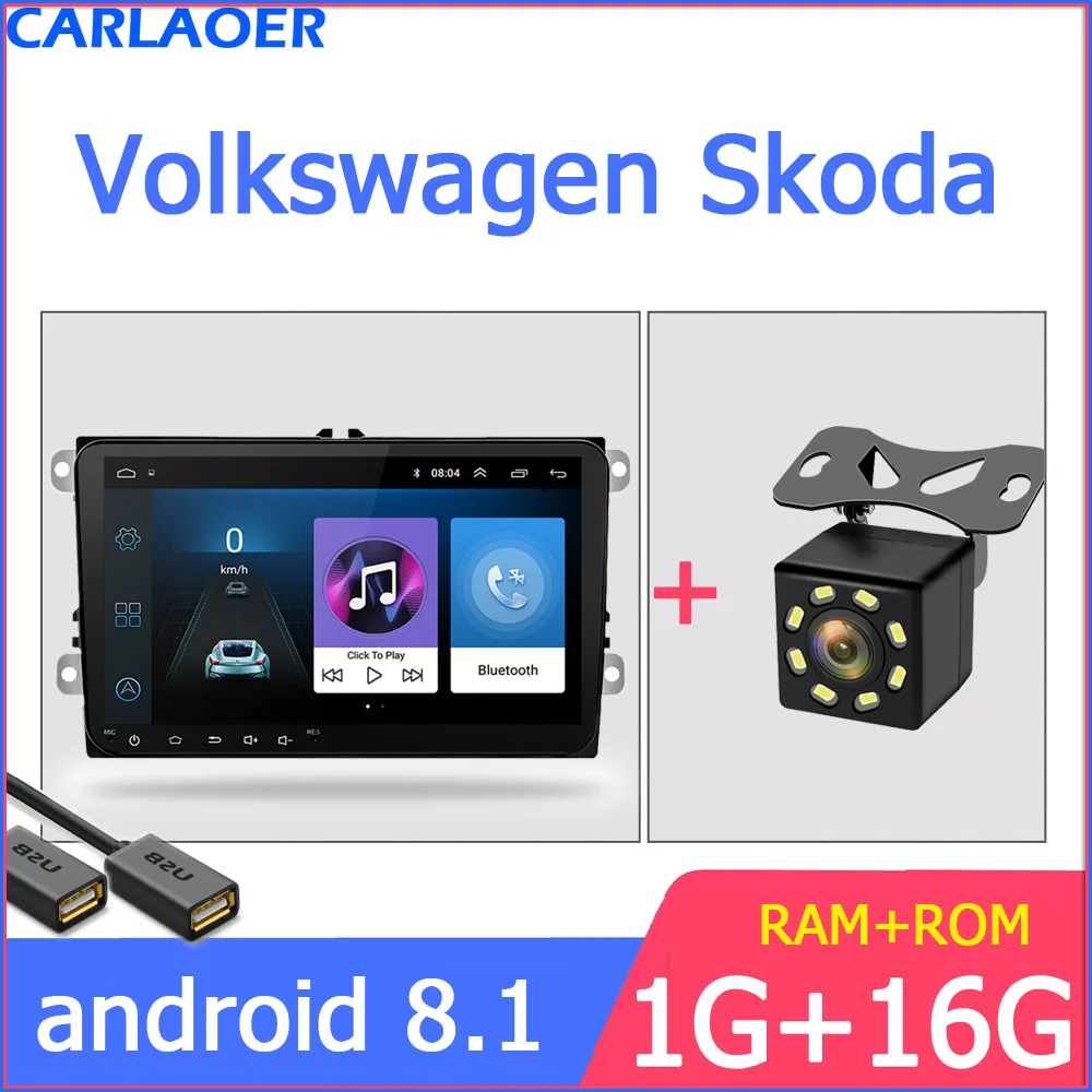 Новинка! " Android автомобильный GPS навигатор 2DIN для Volkswagen SKODA GOLF 5 Golf 6 POLO PASSAT B5 B6 сиденье TIGUAN 2 DIN мультимедийный плеер
