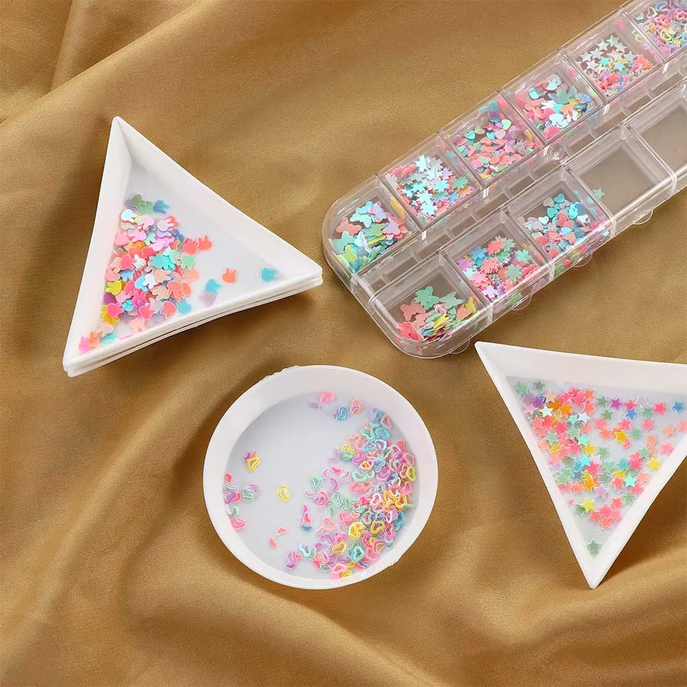 5 шт. акриловая подставка для драгоценностей блестящие стразы витрина белый