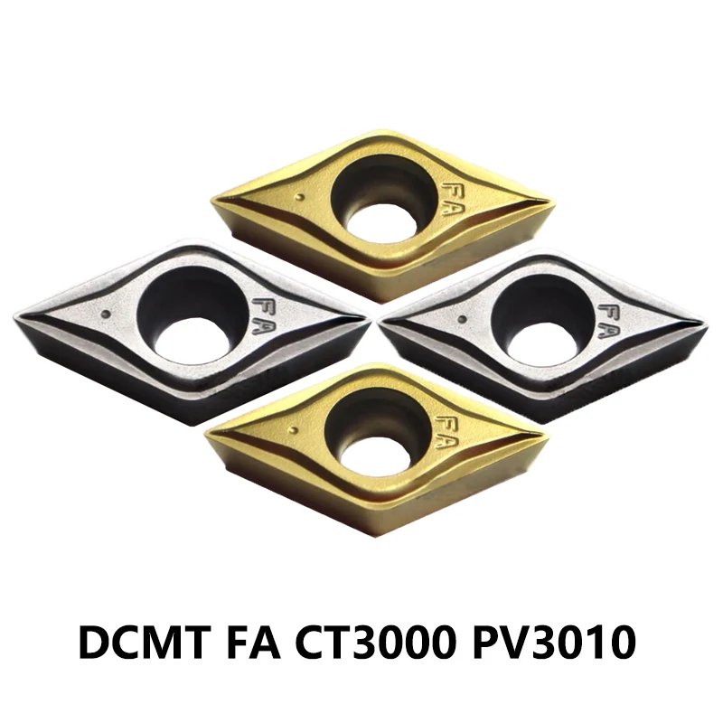 

Original DCMT DCMT070202 DCMT11T302 DCMT11T304 FA CT3000 PV3010 TT9080 Turning Tool Carbide Inserts Lathe Cutter CNC Cutting