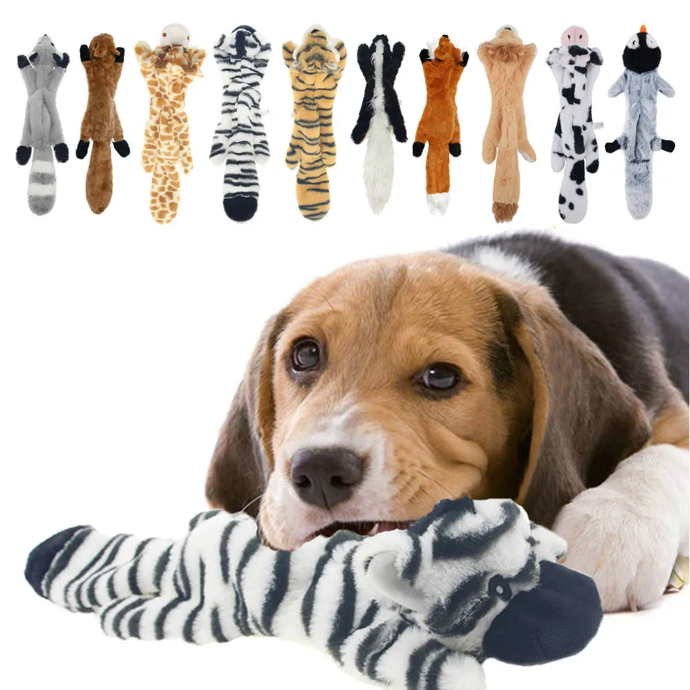 

Симпатичные плюшевые игрушки, пищащие игрушки для собак, имитация звука животных, игрушка для собаки, жевательная, скрипучая, свистящая, бел...