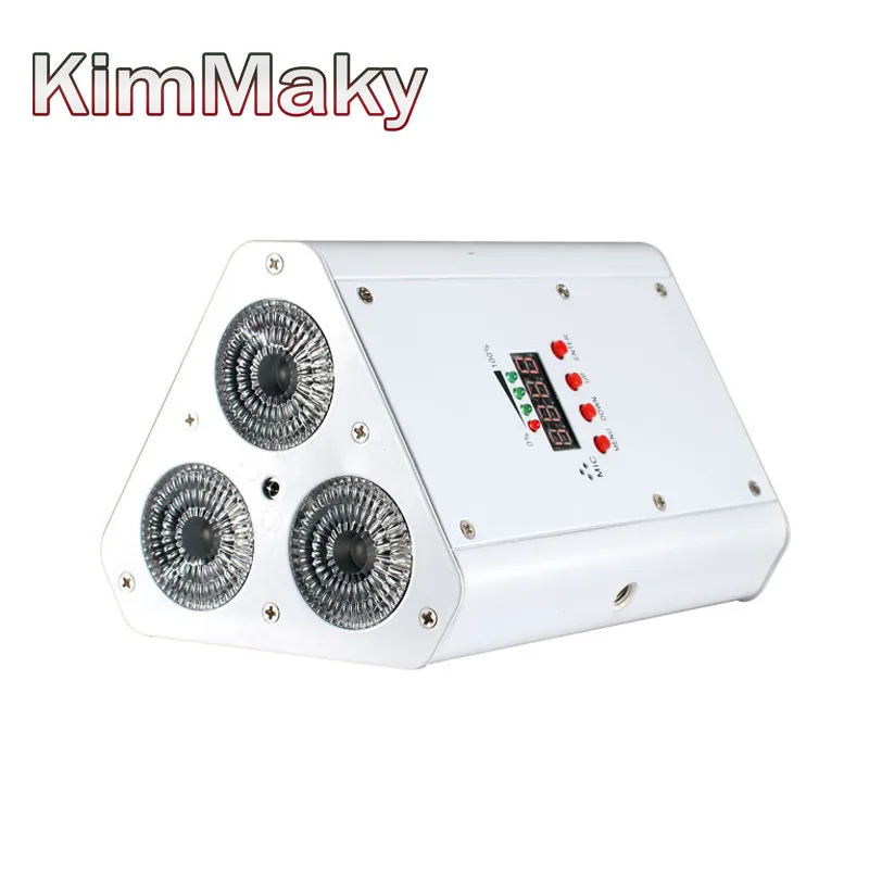 1 свет + коробка) Новый плоский аккумулятор светодиодный Клин par 3x18 Вт rgbwaUV