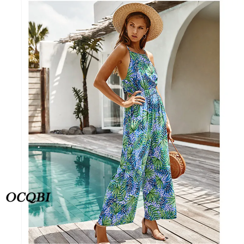 

Plus Size Womens Jumpsuit 2020 Bohemian Print Jumpsuit Casual Fashion Womens Jumpsuit