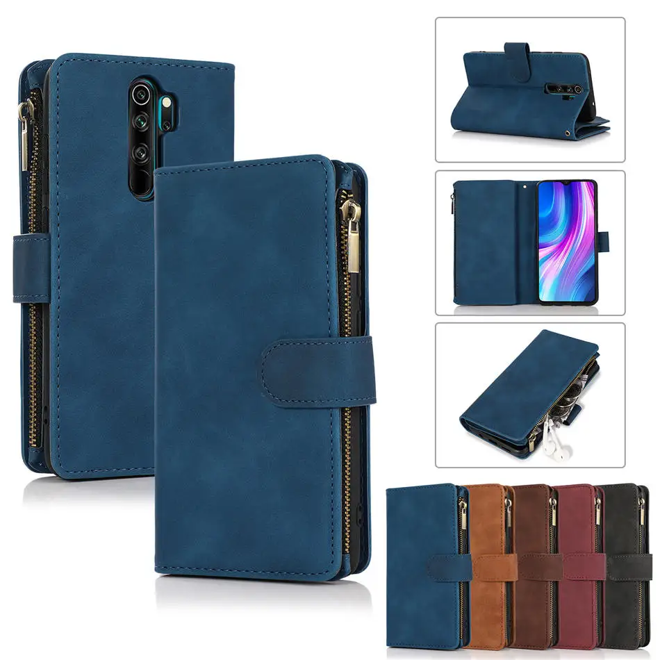 

Redmi 9T T 9 Power 2021 Leather Wallet Multi-Function Case For Xiaomi Redmi Note 9 Pro Max 8T 9S Flip Case Redmi 9T 9C Cover