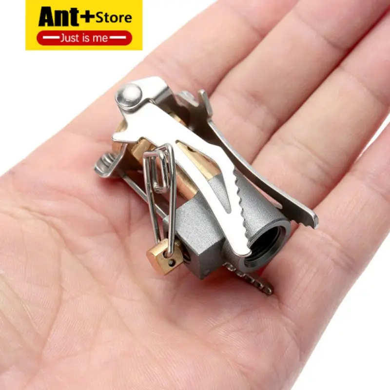 Складной мини печь для кемпинга печи Выживание карман пикника газовая Плита