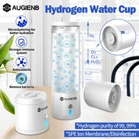 augienb spe pem hydroge rich water bottle 300ml ionizer generator maker energy cup bpa free anti aging rechargeable healthy gift
