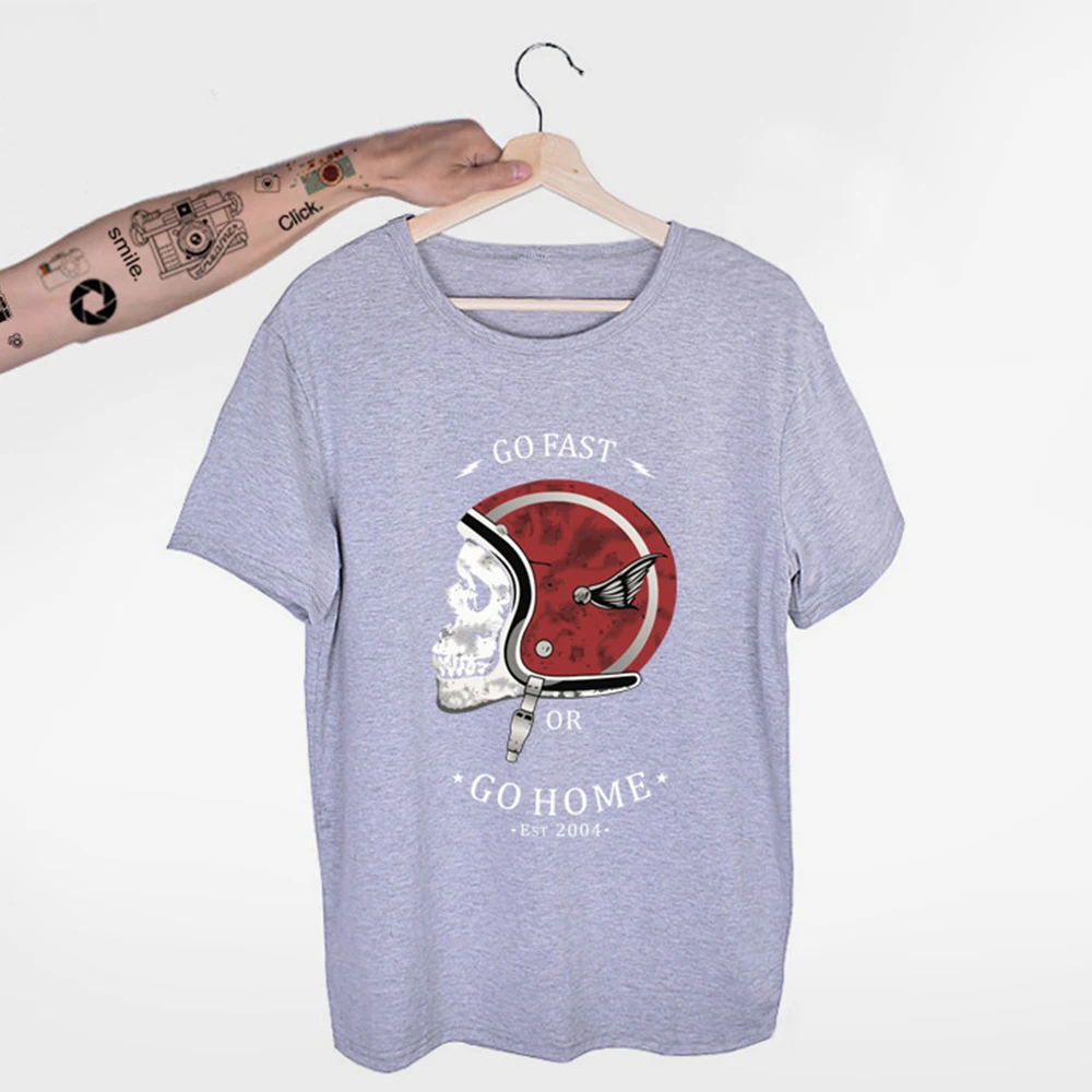 Креативные футболки с принтом черепа для мужчин и женщин модные коротким рукавом