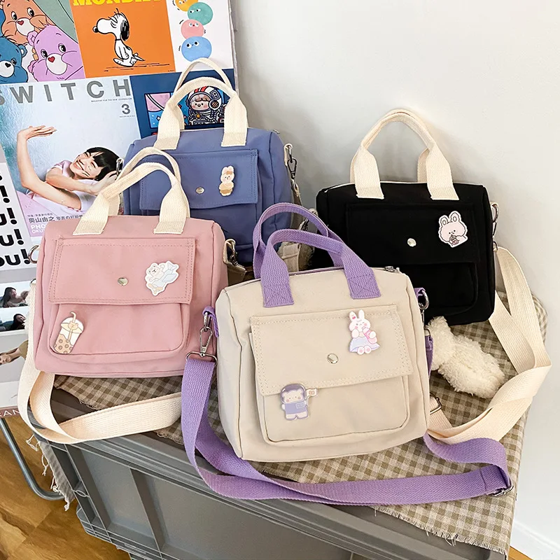 

Preppy Style Collage Student Messenger Bag Girls Nylon Tote Bags For Women 2021 Shoulder Bags Womens Crossbody Bag Bolsa Mujer