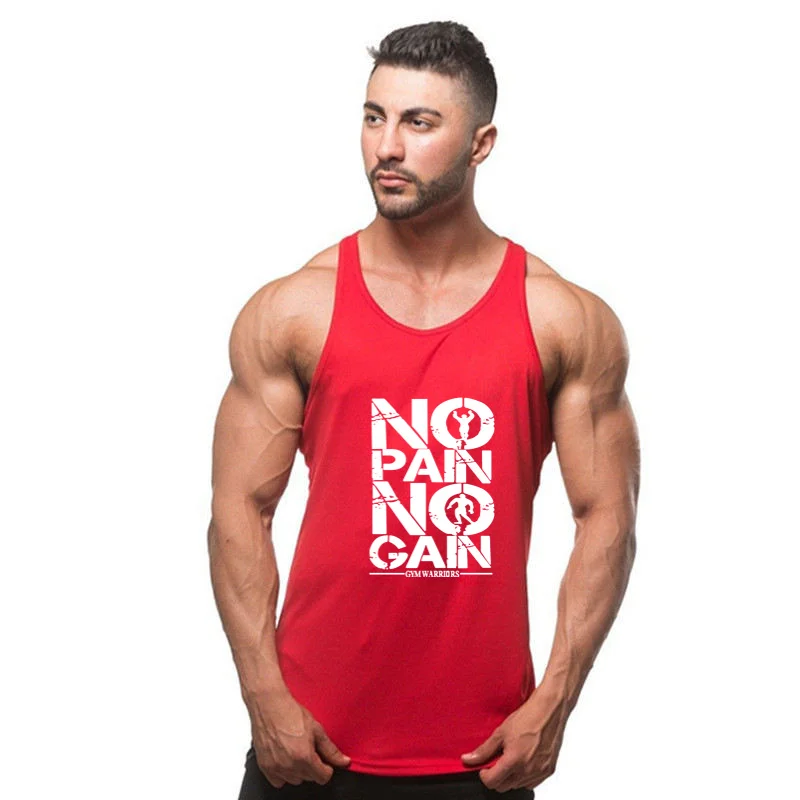 

2021New letter printing Arrivals Bodybuilding tank top man Cotton Gym shirt men Fitness Vest Singlet sportswear workout tanktop
