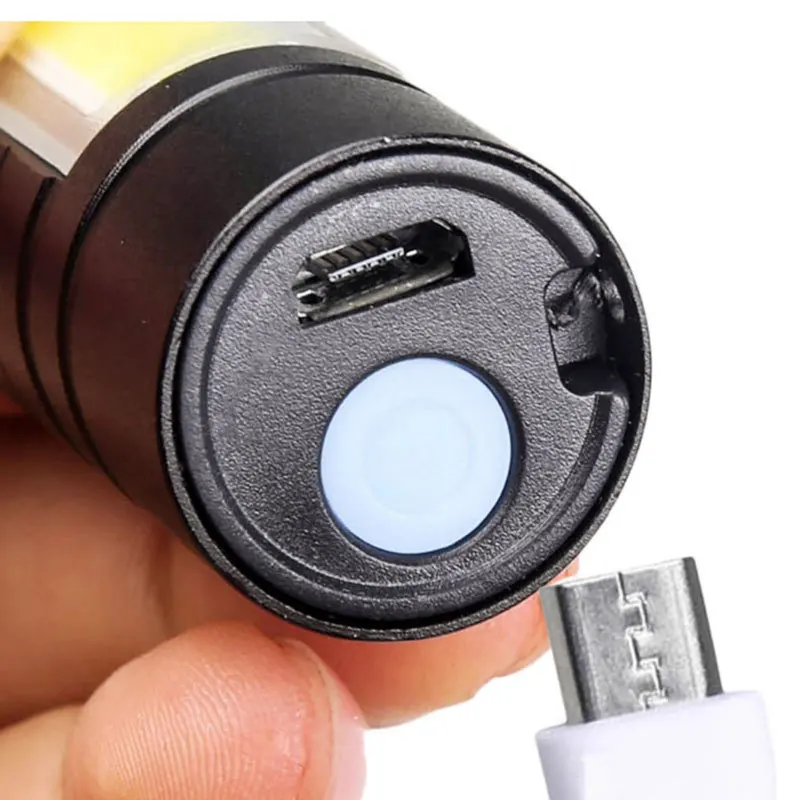 Портативный светодиодный фонарик ZHIYU COB + XPE тактический фонарь с фокусировкой 3
