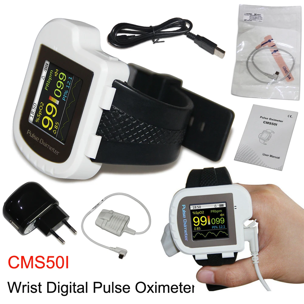 Умные часы CMS50I наручные Пульсоксиметр Переносной монитор сердечного ритма и
