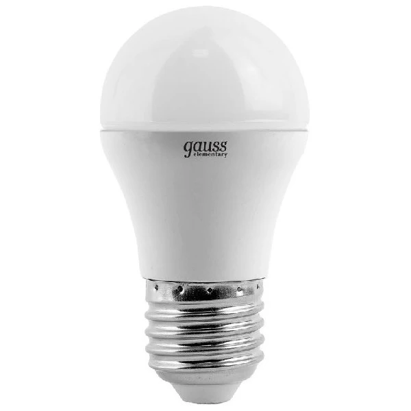 Лампа GAUSS LED Elementary Globe 6W E 27 4100 K 53226|Новизна освещения| |