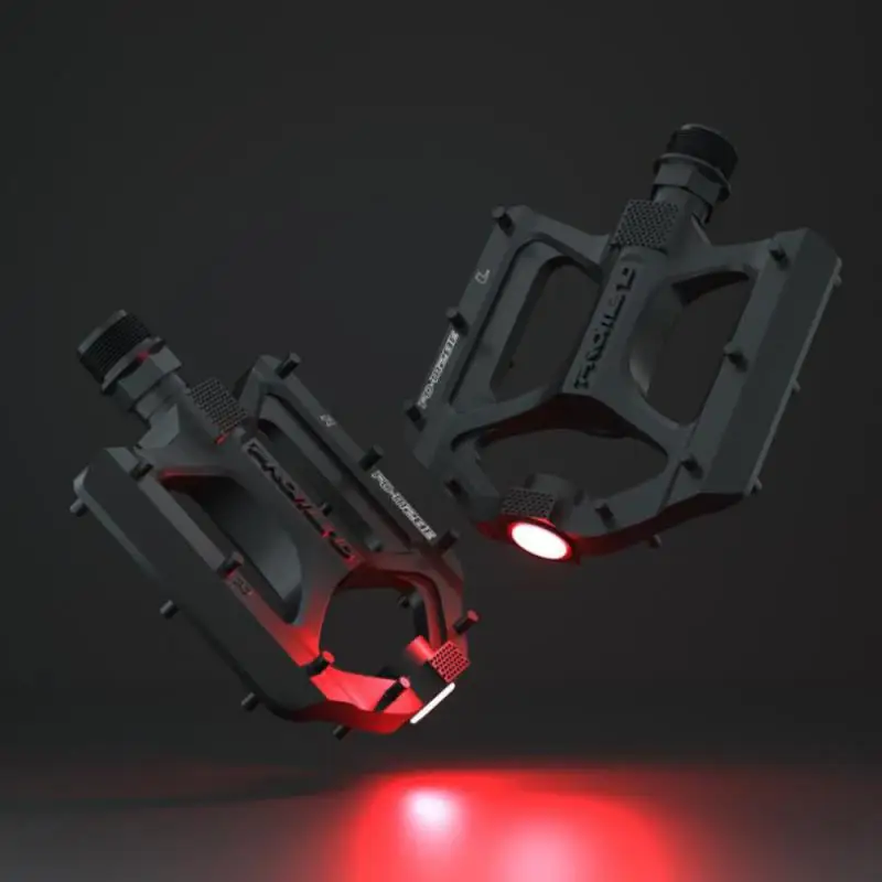 

1 пара велосипедных педалей для горного велосипеда светодиодный светодиодными сигнальными огнями велосипедные ультралегкие подшипники DU/3...