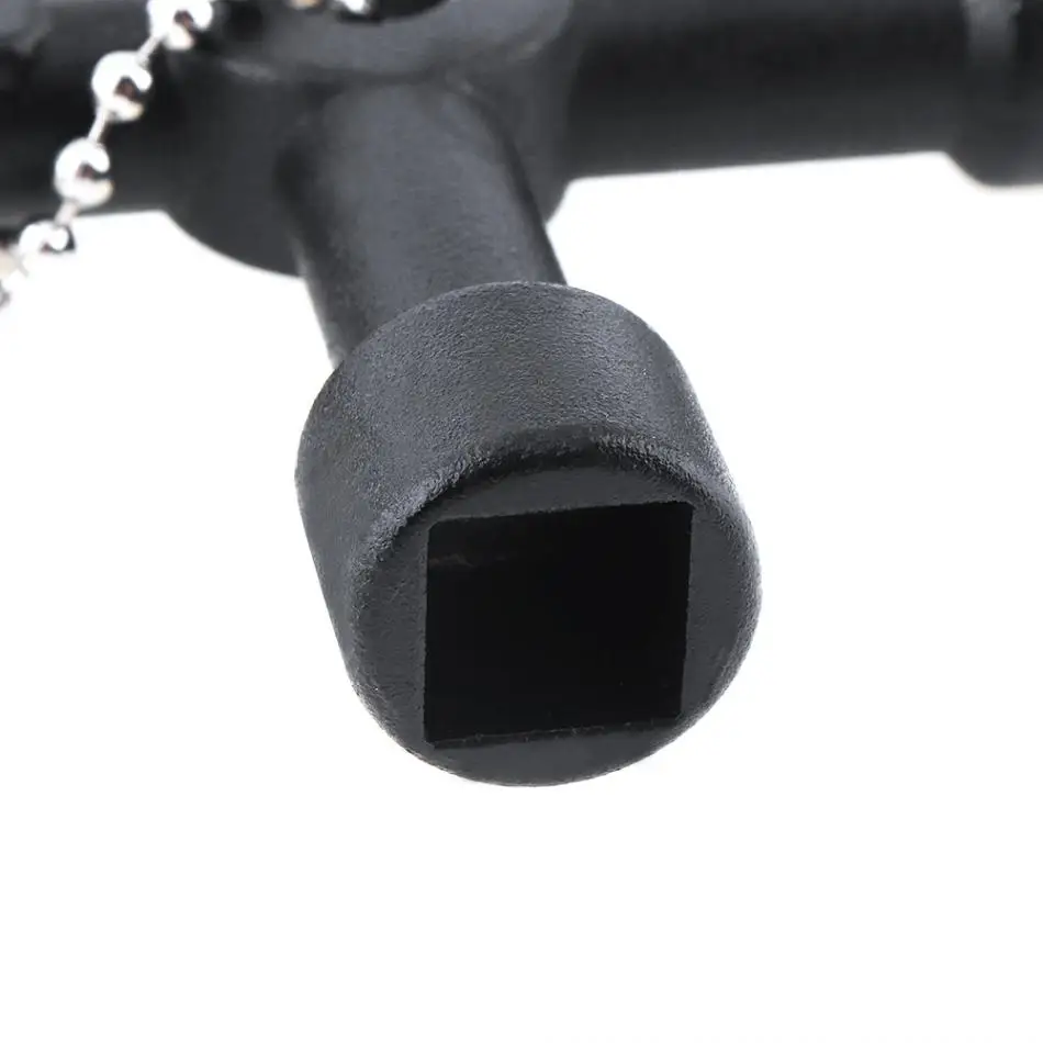 Multifunctional Black Cross Key Wrench with Bit Slotted Head for Electric Control Cabinet / Ladder Train Water Meter Valve | Инструменты