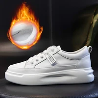 swyivy genuine leather casual shoes women sneakers 2021 autumn light white sneakers platform winter sneakers women shoes 40