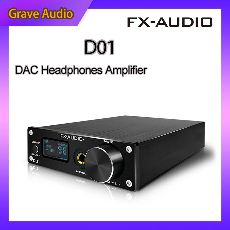 Усилитель для наушников FX Audio D01 DAC Bluetooth 5 0 ES9038Q2M 32 бит 768 кГц DSD512 XU208 усилитель 6 35 мм