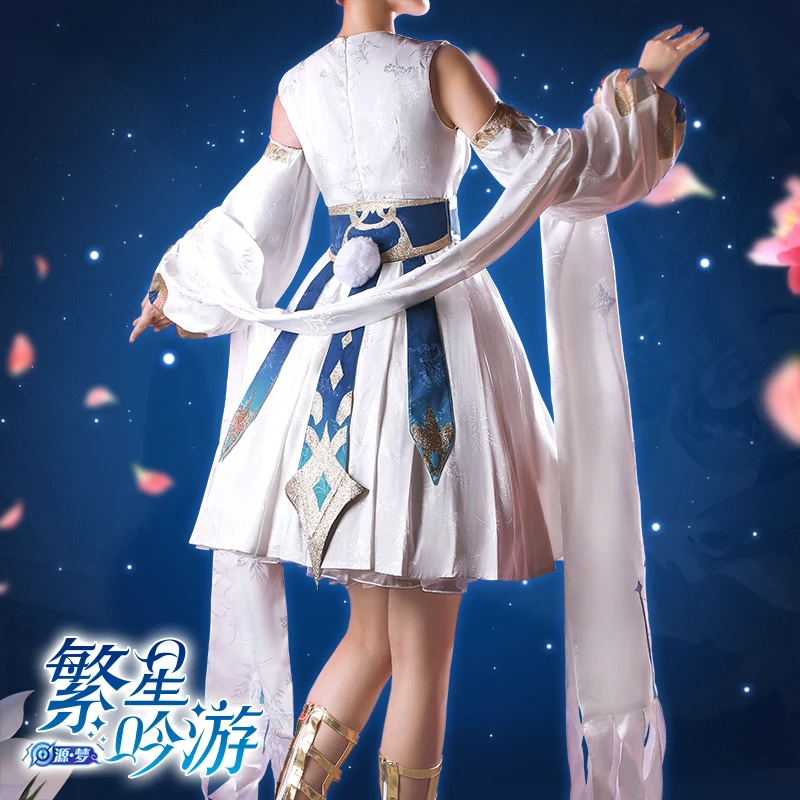 Аниме King Of Glory Cai вэнь со Косплэй костюм платье манекен для шарфа парика на каждый