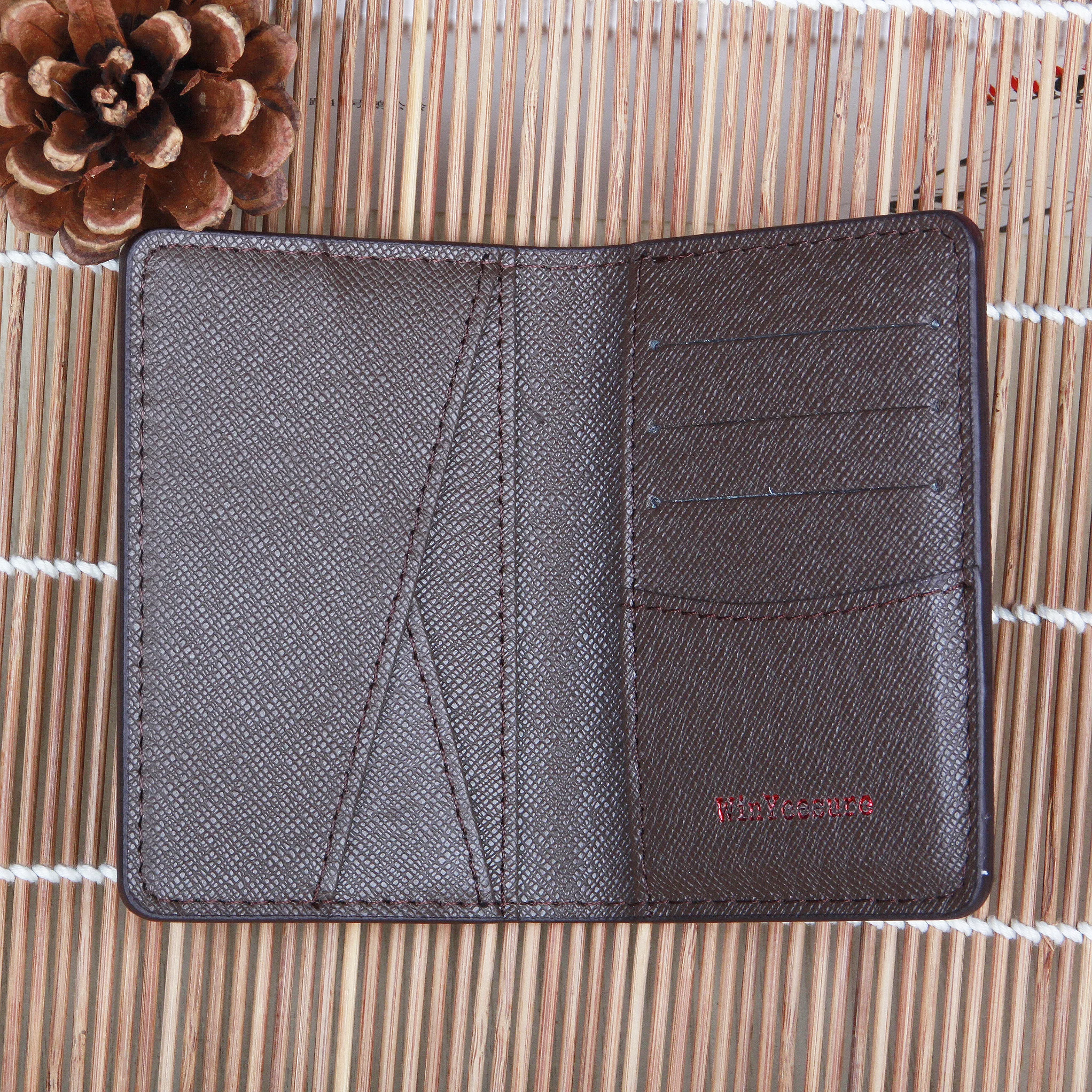 

Luxury Designer Card Bill Ticket Organizer Short Wallet Cash Pocket Holder Brown Floral Monogram Canvas Women's Men's Design