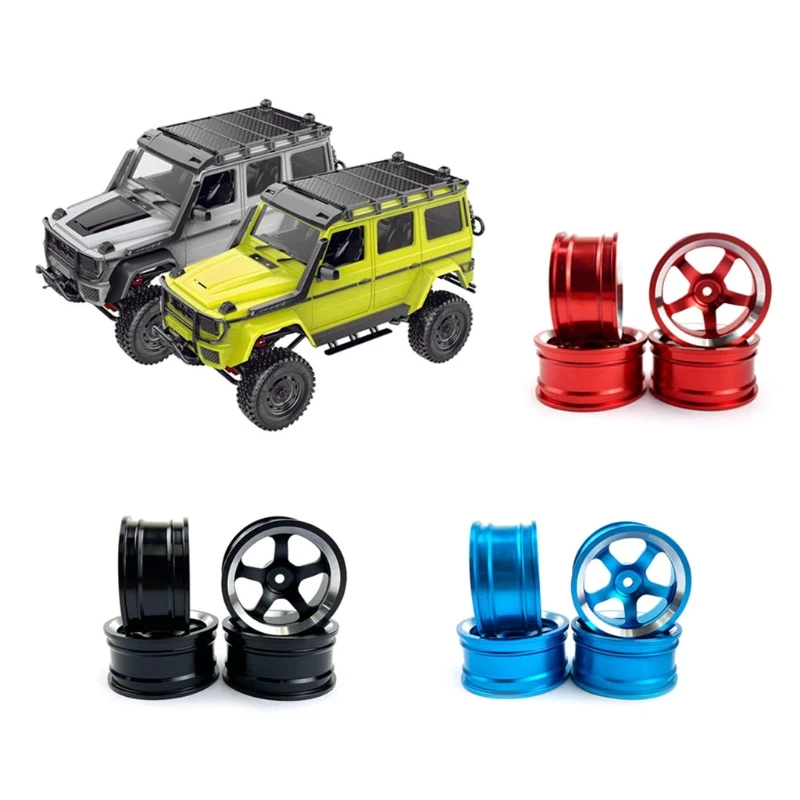 

4pcs Metal Wheel Hub Rim for 1/12 MN86K MN86KS Crawler Off Road RC Car DXAD