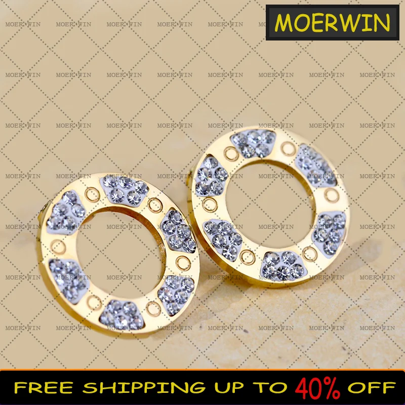 

2021 New Top Quality Rose Gold Full Of Love Earrings Popular Fashion Brand Couple Wedding All-match Luxury Designer Jewelry Gift