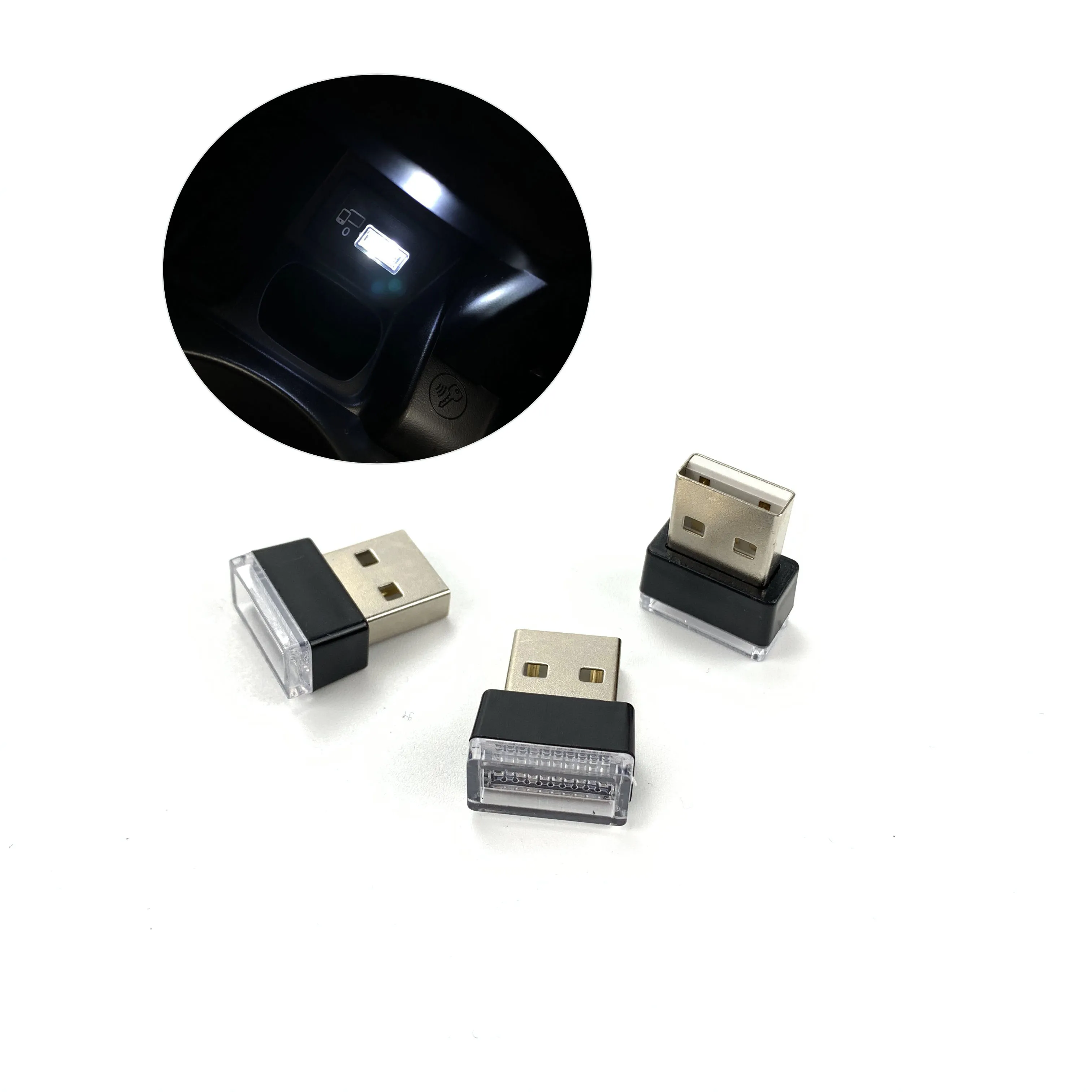 1 шт. Автомобильные светодиодные декоративные лампы с USB-портом | Автомобили и