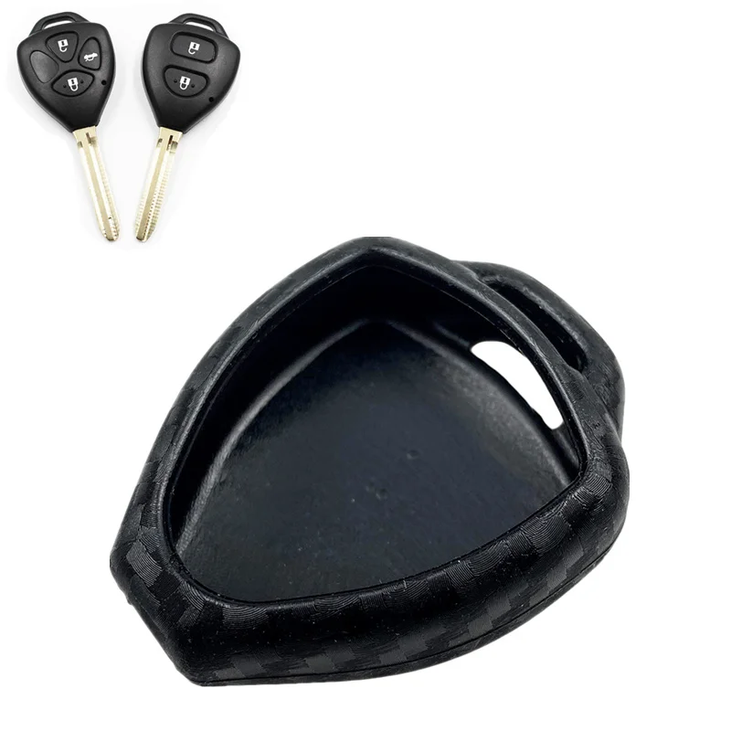 Силиконовый чехол из углеродного волокна для Toyota Corolla Yaris Tarago Camry Avalon Venza RAV4 Crown Reiz