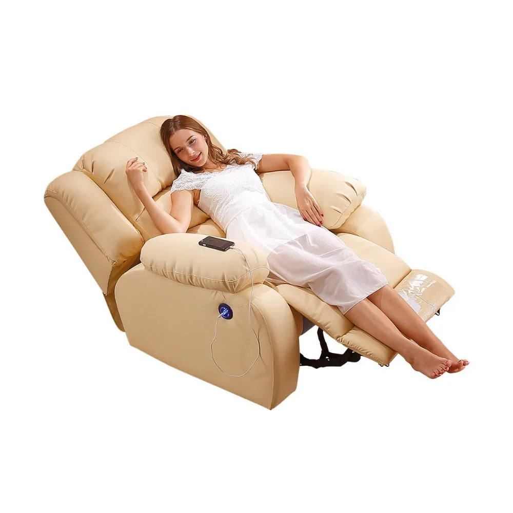 Раскладной массажный диван RAMA DYMASTY из натуральной кожи современный дизайн для