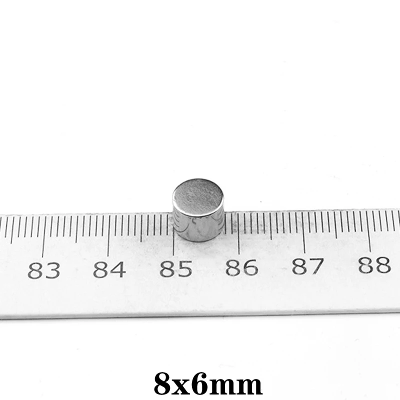 

10~200PCS 8x6 mm Powerful Magnetic magnet 8mmx6mm Small Round Permanent Magnet 8x6mm Neodymium Magnet Strong magnets 8*6
