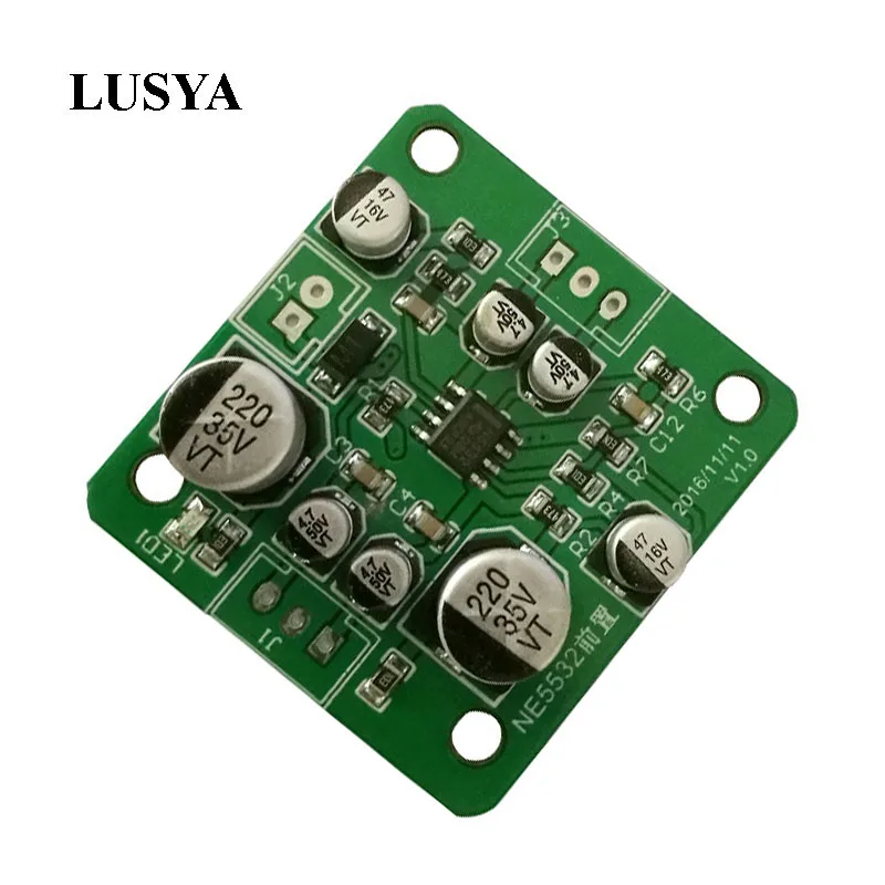 Lusya Mini NE5532 OP предусилитель двухканальная Стерео плата HIFI усилитель DC 6 30V A10