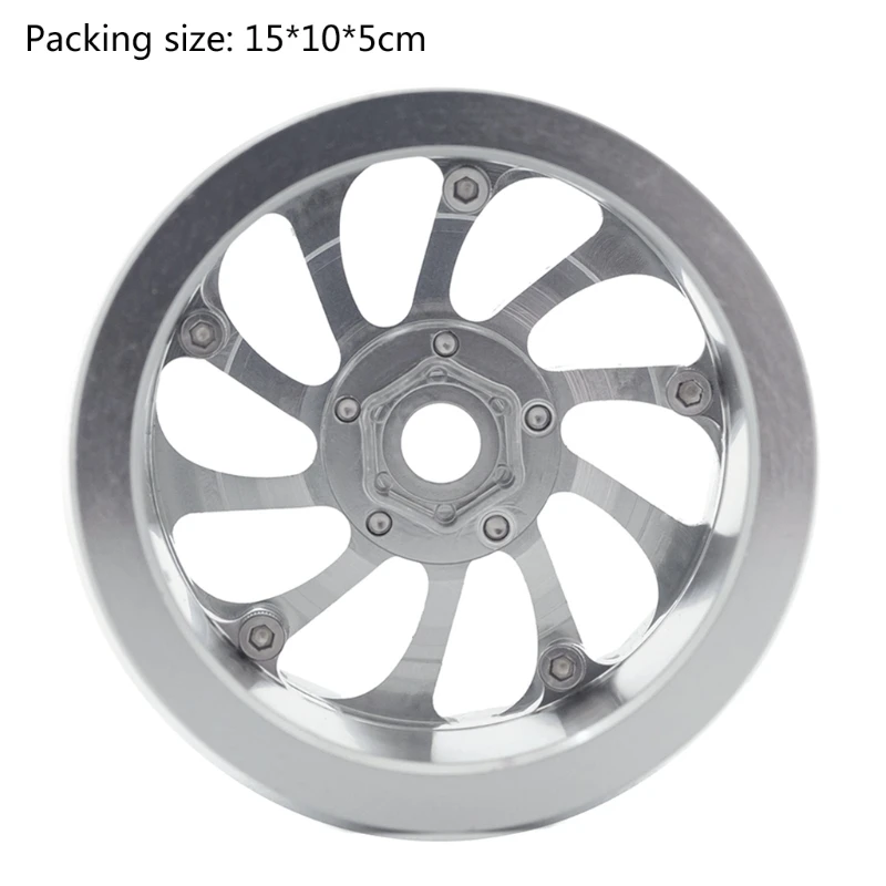 

Beadlock Wheels Set Aluminum Alloy Parts for Axial SCX10 Upgraded Durable Modified Vehicle Supplies Accessories.