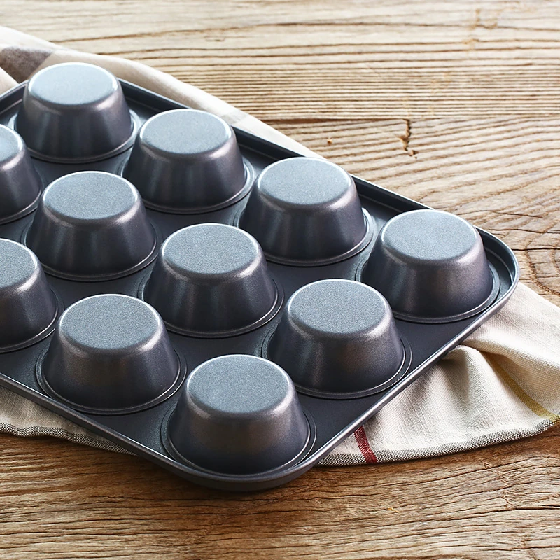 12 отверстий антипригарный противень для выпечки капкейков DIY кекс форма из