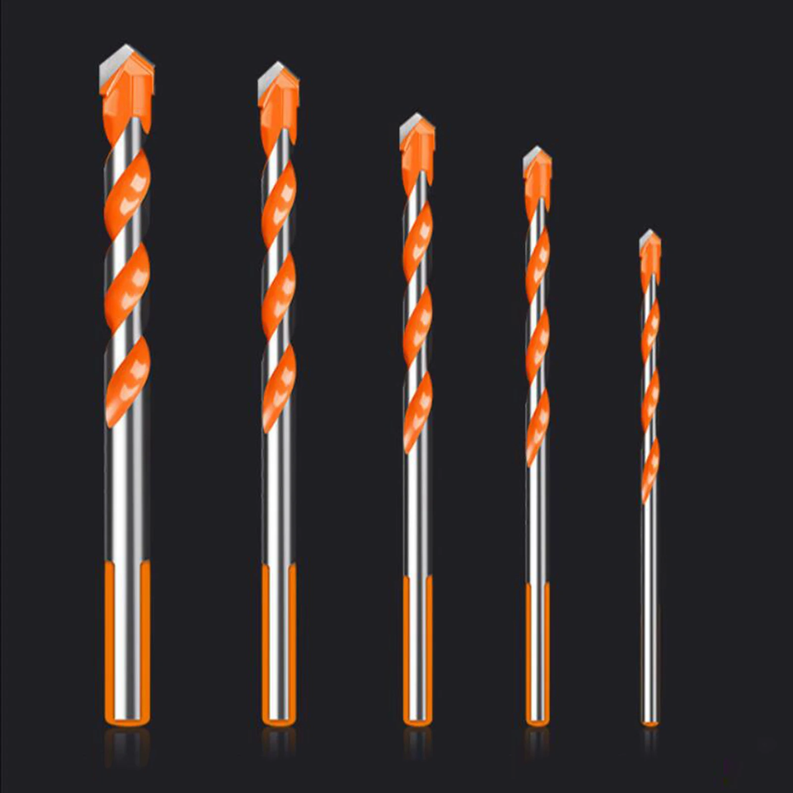 

5/6PCS 4-12mm Triangle Drill Bits for Plastic Punching Hole Cement Wall Iron
