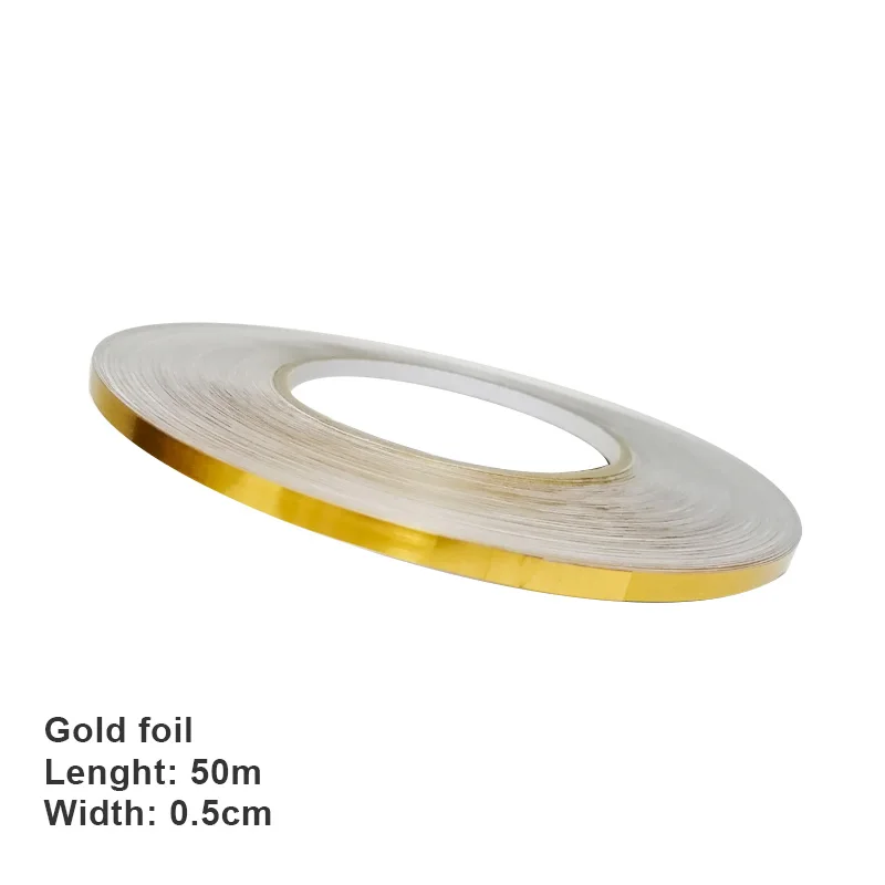 Gold foil 0.5cm ITNEX 50 метров аксессуары для ванной комнаты наборы стены уплотнительная лента Водонепроницаемый зазор уплотнительная лента полоса клейкая напольная плитка украшение дома - Цвет: Gold foil 0.5cm