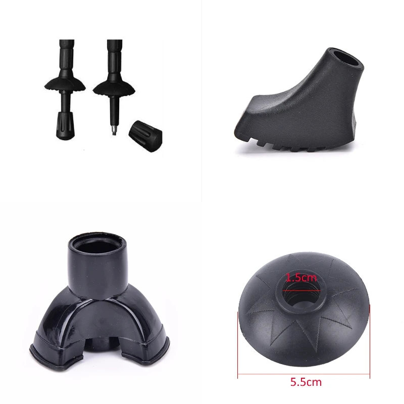 Треккинговый полюс Регулируемая трость походная Лыжная ступня углеродное