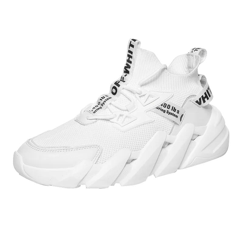 

2021 spring and summer new middle cut men's shoes sports shoes casual shock absorption marathon running