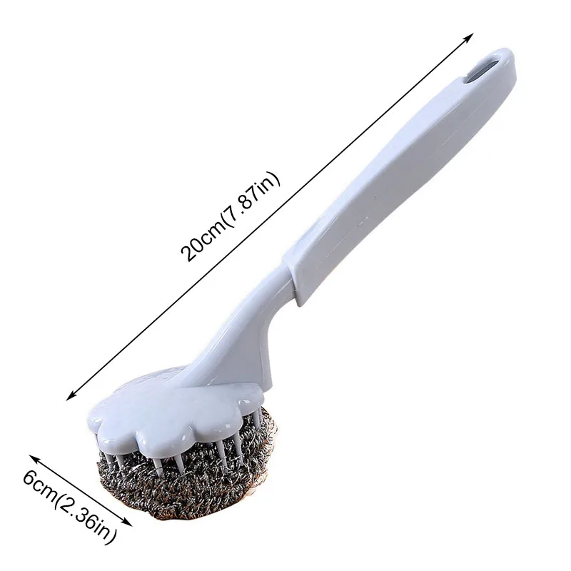 

Kitchen Cleaning brush Stainless Steel Replaceable Wire Ball Brush Pan Dish Tile Sink Kitchen Bathroom Cleaning Tools