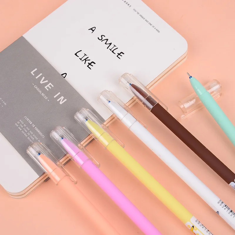 1 шт. кавайная офисная стираемая гелевая ручка с милым рисунком кумамона школьные