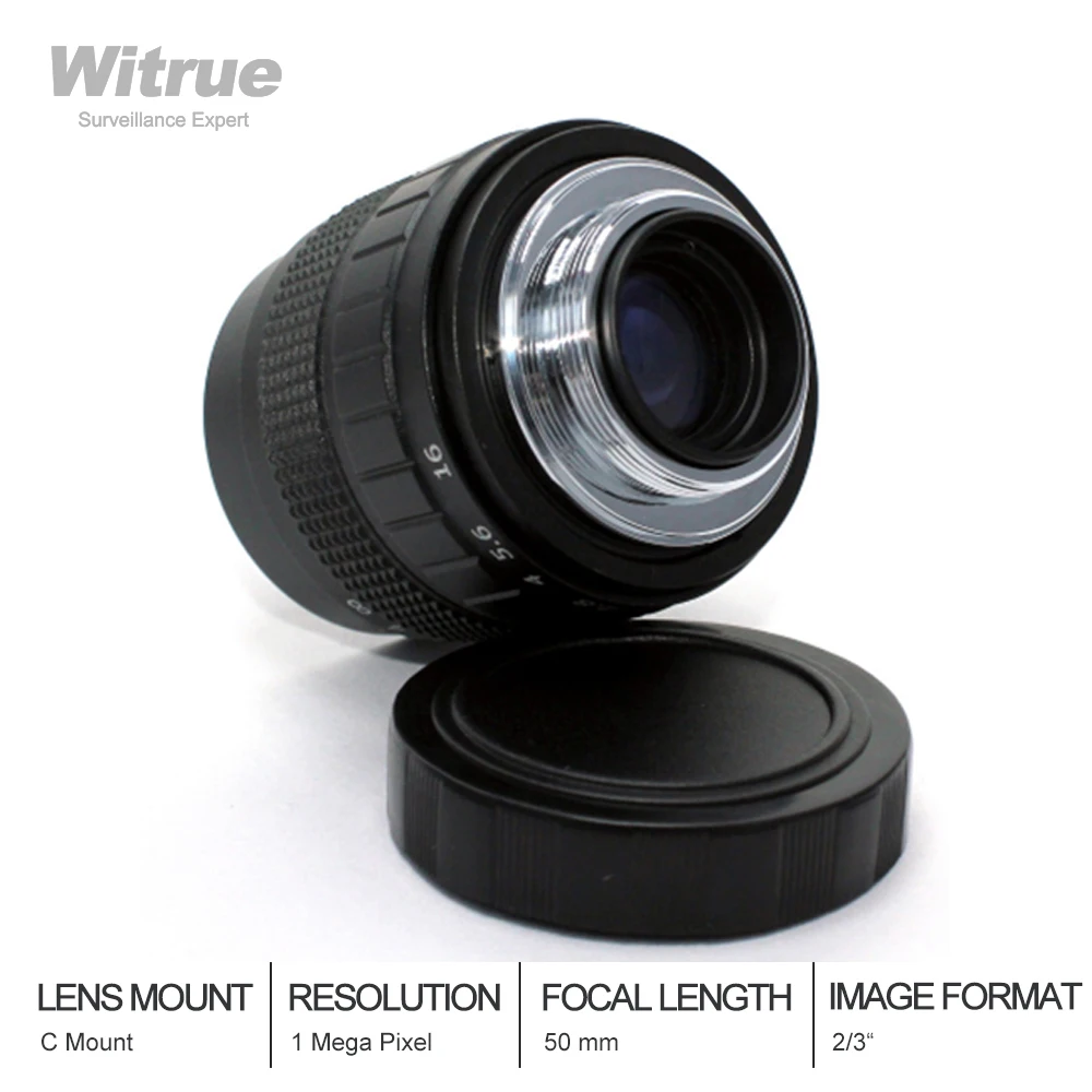 Объектив Witrue 50 мм F1.4 CC TV C-образное крепление макрокольцо для крепления Sony E Nex-5T