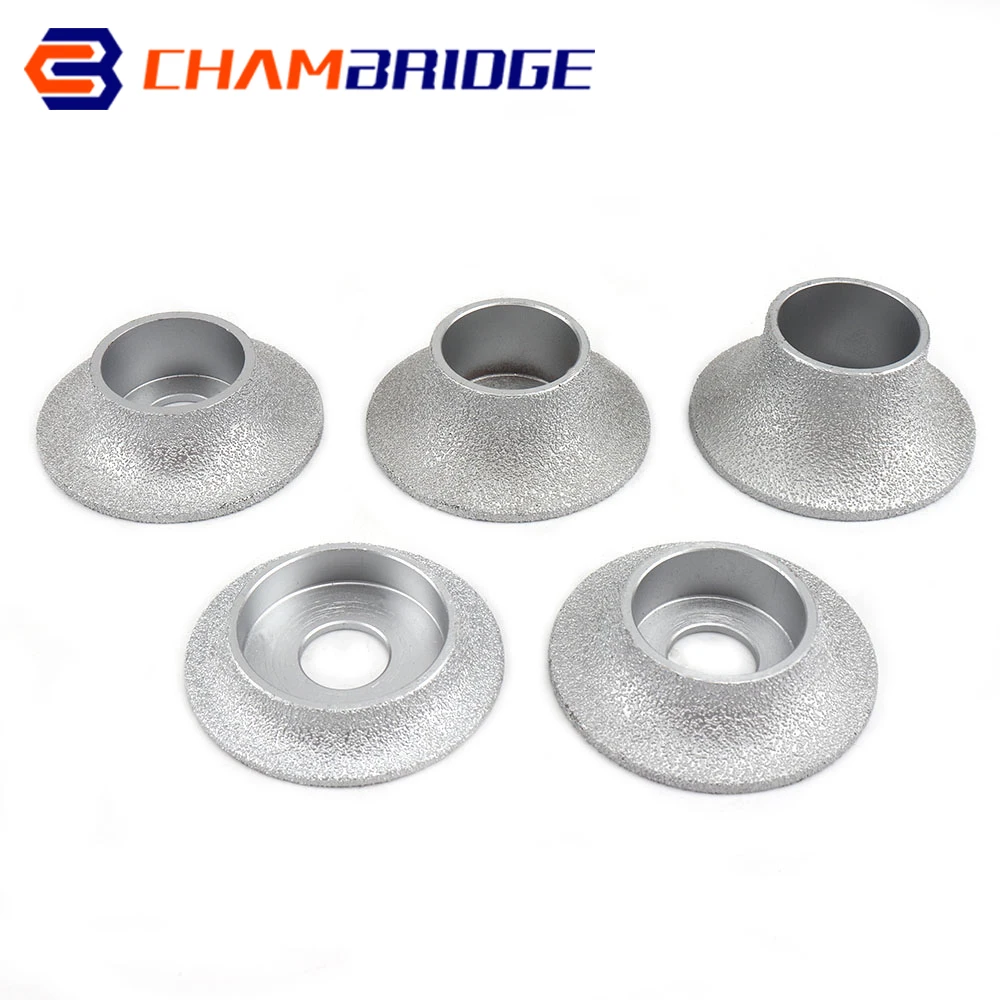 

75mm Vacuum Brazed Diamond Grinding Wheel Demi-bullnose Edge Profile Diameter 3 Inch Grinding Disc Diamond Wheel