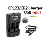 Soshine Интеллектуальное Быстрое зарядное устройство LiFePO4 для зарядки аккумуляторов 16340 15266 14250 RCR 123 CR2 CR123