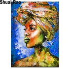 5d пазл Африканская женщина квадратная круглая Алмазная картина сделай сам мозаика Алмазная вышивка Стразы Картина Декор подарок