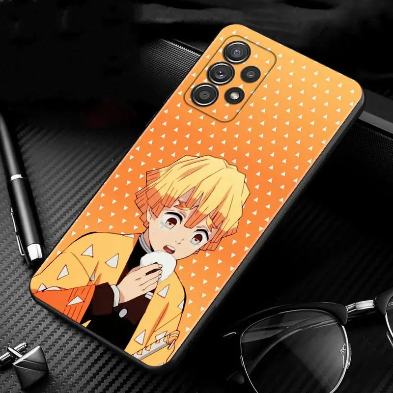 For Samsung Galaxy A51 A71 A41 A31 A11 A01 A72 A52 A42 A32 A22 A21s A02s A12 A02 Silicone Case Shell Cartoon Anime Demon Blade