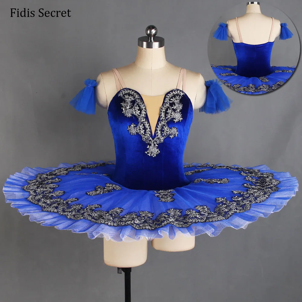 

Royal Blue Professional Platter Ballet Skirt,Blue Bird YAGP Performance Tutu Dress,Girls Ballerina GDC Competition Stage Costume