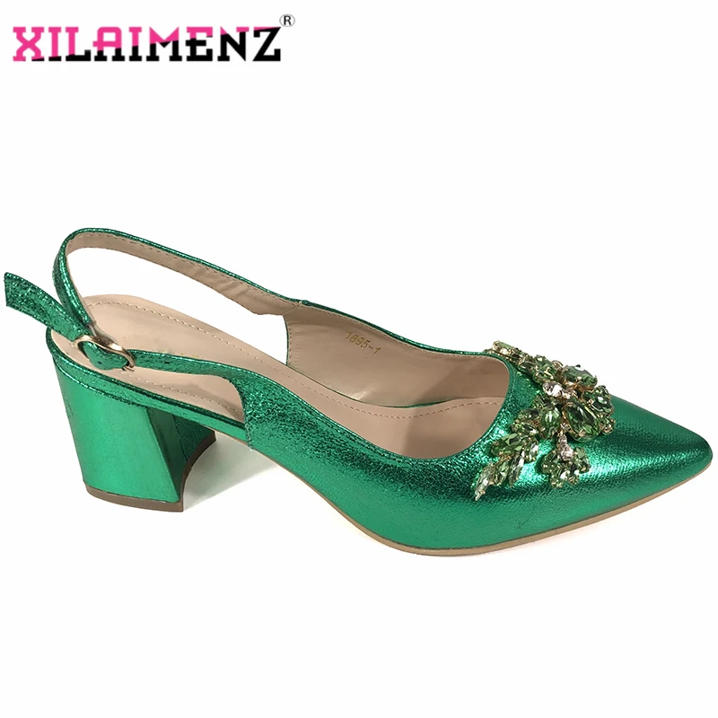 Новое поступление итальянская женская обувь на квадратном каблуке 7 см босоножки