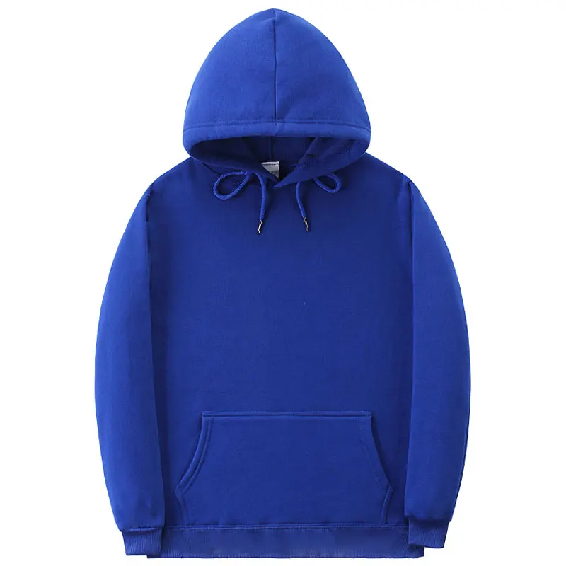 Blue Модные толстовки, мужская повседневная одежда, толстовки, Мужская Уличная одежда в стиле хип-хоп, одноцветная флисовая мужская толстовка с капюшоном, женские парные пуловеры, худи - Цвет: Blue