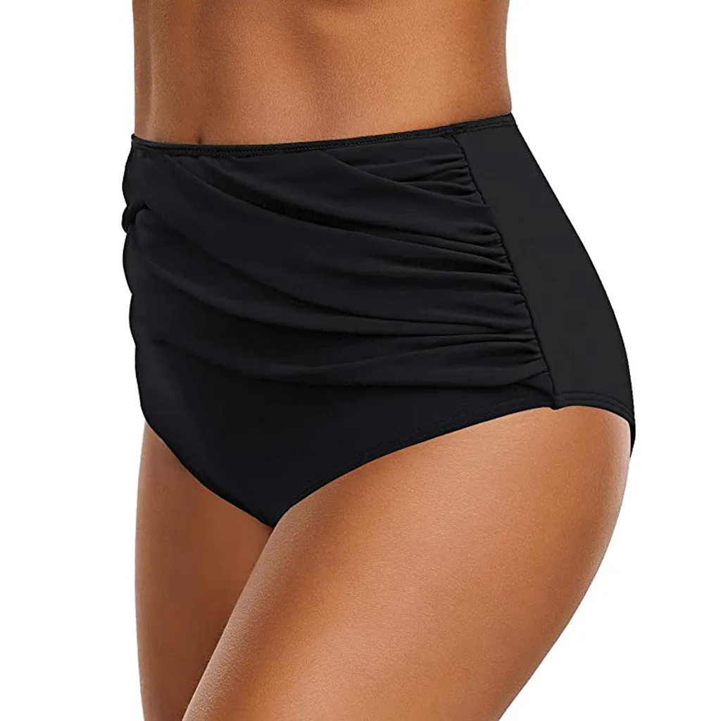 

2020 Women High Waisted Bikini Swim Pants Shorts Bottom Swimsuit Swimwear Bathing Women's Swimming Suit Black New Sale Hot set