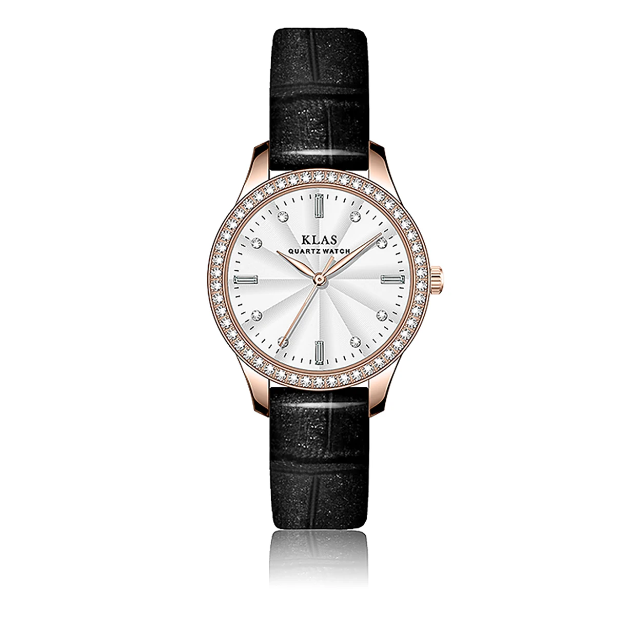 Ladies Wrist Watches Dress Gold Watch Women Crystal Diamond Watches Clock KLAS brand