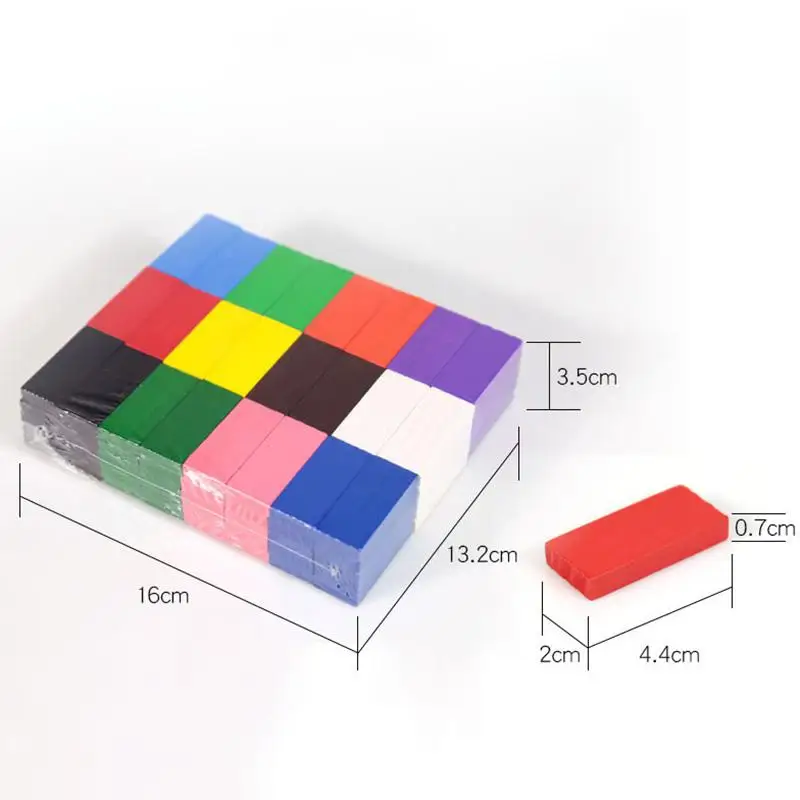 

Wooden Rainbow Domino Blocks Building Toy Kits Color Sort Educational Montessori Dominoes Games Bricks Toys For Children's Gift
