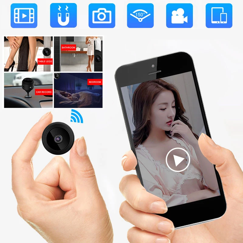 

Мини-видеокамера 1080P 2K Full HD, беспроводная, с датчиком движения