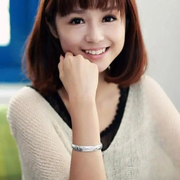 Браслеты женские из серебра 999 пробы с регулируемым размером и цветами |